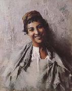 Georges Gaste Jeune fille souriant (mk32) china oil painting reproduction